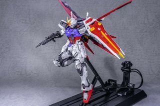 Bandai Mg 1/100 Aile Strike Gundam Rm Built & Painted In Japan Gundam Seed
