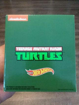2019 Sdcc Comic Con Exclusive Mattel Hot Wheels Tmnt Teenage Mutant Ninja Turtle