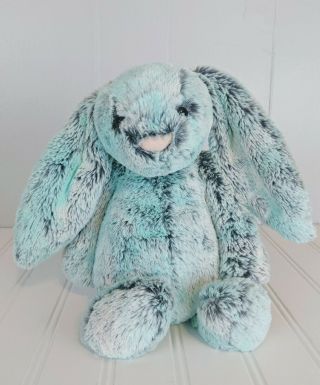 Jellycat Pistachio Bashful Bunny Rabbit Teal Green Blue Grey Plush 12 " Medium