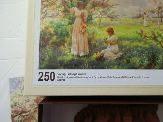 Wentworth 250 Piece Wooden Jigsaw Puzzle Spring Picking Flowers Complete 6