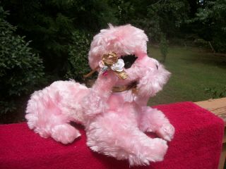 Vintage Rushton Star Creations Pink Poodle Euc With Tush Tag