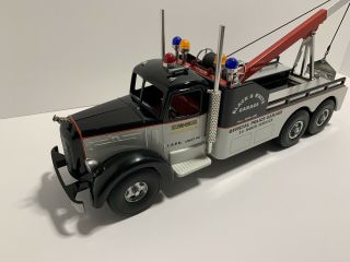 Smith Miller L - Mack L.  A.  P.  D Tow Truck - Black And White Garage; Limited Edition