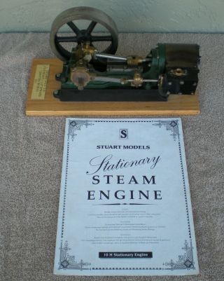 Awesome Stuart 10h Stationary 1 1/2 " Bore / Stroke Steam Engine Model