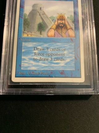 MTG Ancestral Recall Unlimited BGS Graded 7 Near - Magic the Gathering 3
