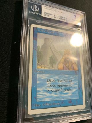 MTG Ancestral Recall Unlimited BGS Graded 7 Near - Magic the Gathering 4
