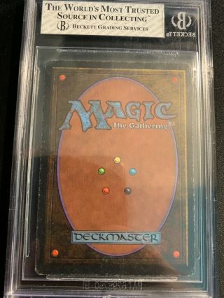 MTG Ancestral Recall Unlimited BGS Graded 7 Near - Magic the Gathering 5