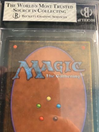 MTG Ancestral Recall Unlimited BGS Graded 7 Near - Magic the Gathering 7