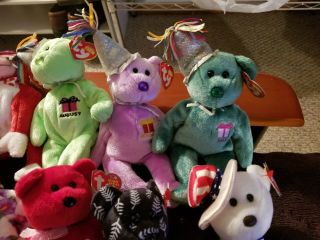 Ty Beanie Babies 28 of them and a 12 inch beanie buddies Sakura plus 6 toys 6