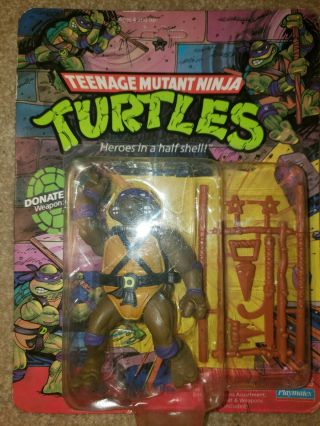 Playmates Toys 1988 Teenage Mutant Ninja Turtles Donatello Actionfigure