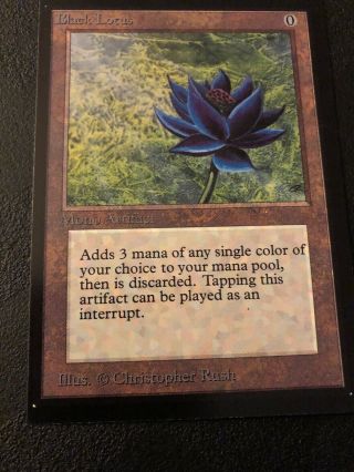1x MTG Magic The Gathering Black Lotus Collector ' s Edition SP Nm - 7