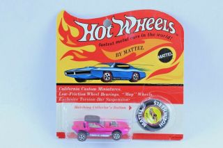 Fantastic Hot Wheels Redline Python In Hot Pink On Card