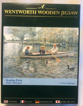 Wentworth 250 Piece Wooden Jigsaw Puzzle Boating Party Complete