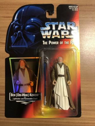 Star Wars - Power Of The Force - Ben (obi - Wan) Kenobi - Hologram - Orange Card