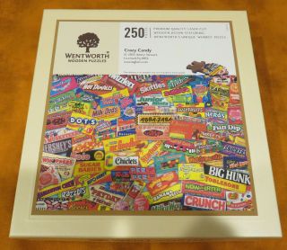 Wentworth 250 Piece Wooden Jigsaw Puzzle Crazy Candy Stewart Complete