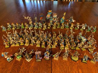 High Elves Army Warhammer Age of Sigmar PAINTED AOS Dragon Force& Phoenix temple 10