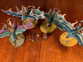 High Elves Army Warhammer Age Of Sigmar Painted Aos Dragon Force& Phoenix Temple