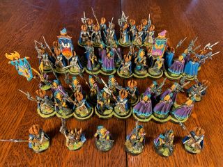 High Elves Army Warhammer Age of Sigmar PAINTED AOS Dragon Force& Phoenix temple 2