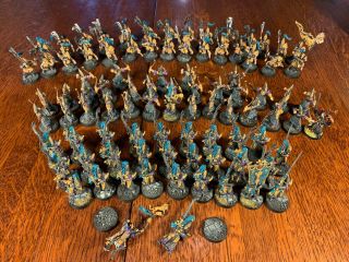 High Elves Army Warhammer Age of Sigmar PAINTED AOS Dragon Force& Phoenix temple 9