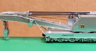 OVERLAND MODELS HO BRASS 3385.  1 UP AMERICAN 250 - TON CRANE - FACTORY PAINTED 7
