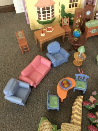 Fisher Price 2005 Vintage Loving Family Grand Mansion Dollhouse W/ Accessories 8
