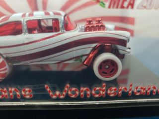 Hot Wheels MEA CANDY CANE WONDERLAND 55 ' Chevy Bel Air Gasser 2018 10