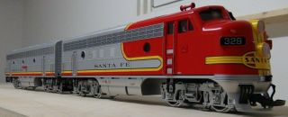 Lgb F7 Santa Fe F7e Emd Diesel Locomotive,  A And B - Unit Set,  War Bonnet Scheme