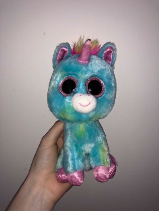 Beanie Boo Treasure - Ty Blue Unicorn