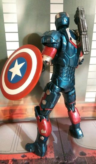 Loose Marvel Legends Iron Monger Wave Patriot War Machine W/Capt Shield Only 4