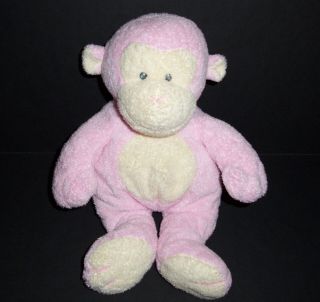 Ty Baby Pluffies Pink Dangles Monkey Sewn Eyes Plush Stuffed Animal Toy 2006