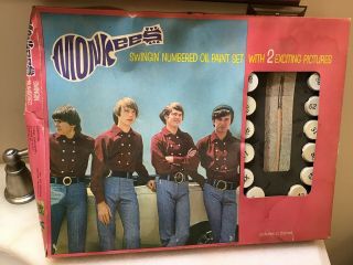 Vintage The Monkees Music Band Paint By Number Set Complete