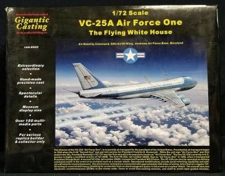 Anigrand Aa - 9002 1/72 Boeing Vc25a Air Force One Flying White House Resin Kit