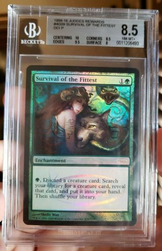 Foil Survival Of The Fittest Judge Dci Promo Mtg Magic The Gathering Graded Bgs
