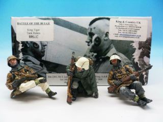 King & Country Battle Of The Bulge King Tiger Tank Riders Bbg17 1/30