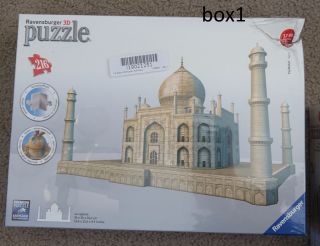 Ravensburger Taj Mahal 3d Puzzle,  216 - Piece,  But Box - See Pic