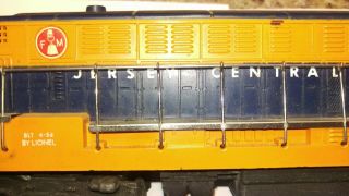 postwar lionel all Jersey Central 2341 FM trainmaster 1956 only 10