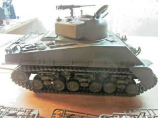Tamiya US Sherman 1/16 56014 RC Tank Built & Painted /w extra parts - 10