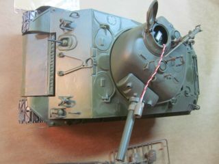 Tamiya US Sherman 1/16 56014 RC Tank Built & Painted /w extra parts - 6