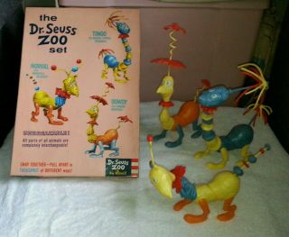 1959 Revell The Dr Seuss Zoo Set Norval Gowdy Tingo Model Kit Beauty