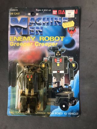 Bandai Machine Men Gobots Greeper Geeper Creeper Australia 1984