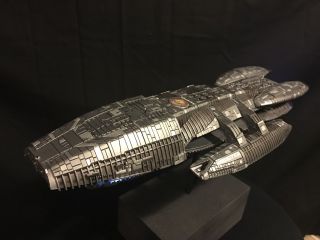 Moebius Battlestar Galactica 1/4105 Model - Fully Built & Painted,  Lights