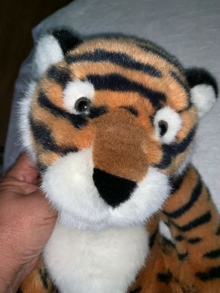 Tickles the Bengal Tiger Cat Russ Berrie Weighted Bean Stuffed Plush 16” 1265 8