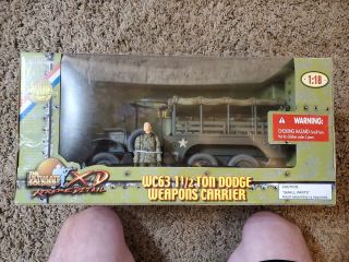 21st Century Toys Ultimate Soldier 1/18 Wc63 1.  5ton Dodge Weapons Carrier Nib