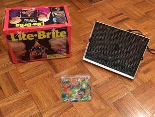 Vintage Milton Bradley Lite Brite Bright Pegs Electric Toy 1993 1994 It