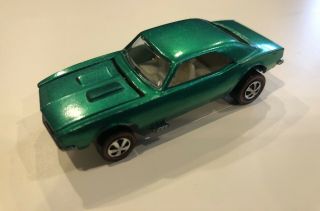 Green USA Custom Camaro Redline Hot Wheels Mattel 3