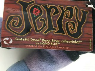 10 Grateful Dead Bean Bears Complete 2nd edition 1998 Liquid Blue hang tags 7