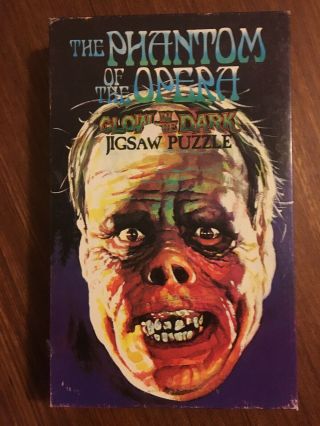 1974 Am.  Publishing Corp.  Phantom Of The Opera Glow In The Dark Jigsaw Puzzle
