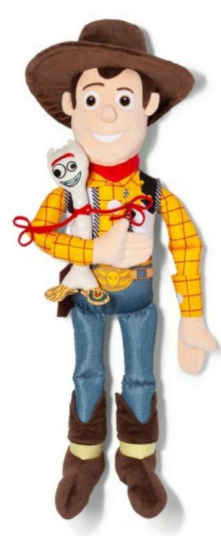 TOY STORY 4 - WOODY & FORKY PILLOW PLUSH GIANT SIZE 36 