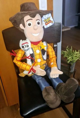 TOY STORY 4 - WOODY & FORKY PILLOW PLUSH GIANT SIZE 36 