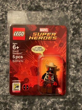 Lego Sdcc 2018 Sheriff Deadpool Mini Figure