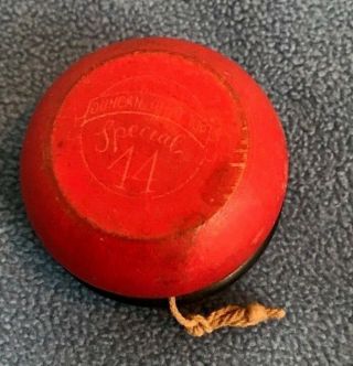 Vintage Duncan Yo - Yo Top " Special 44 " Wooden All Wood Complete Great